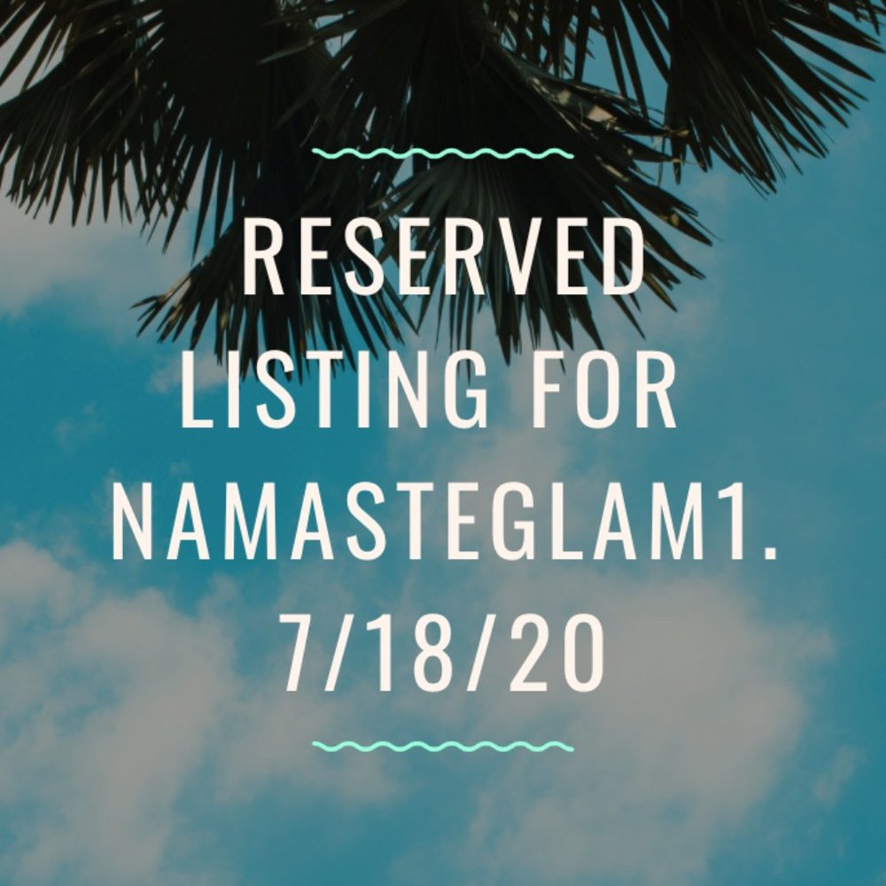 Reserved Listing for Namasteglam1